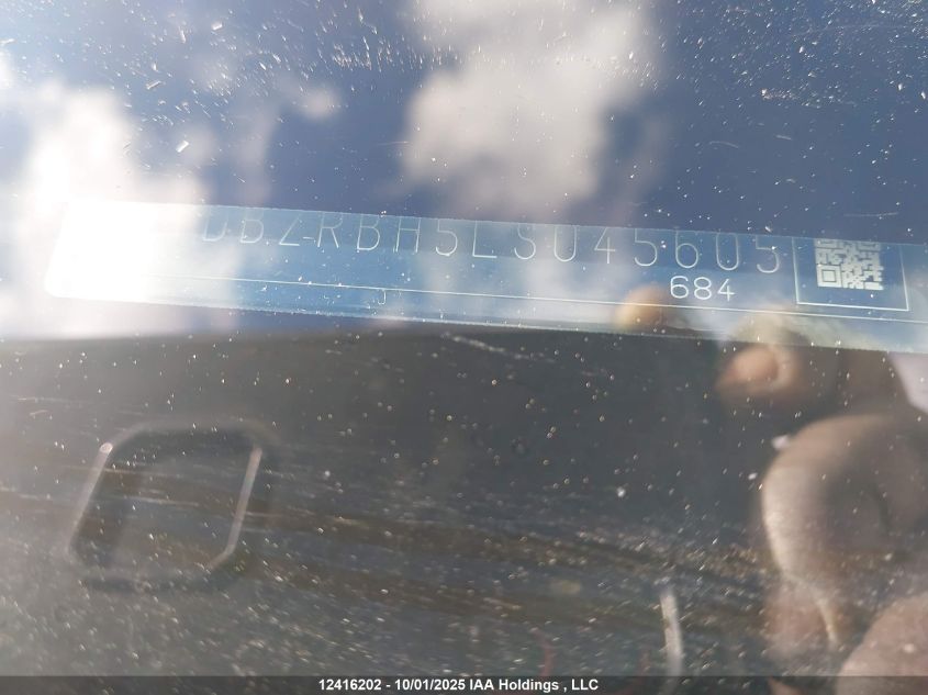 2020 Toyota Highlander L/Le VIN: 5TDBZRBH5LS045605 Lot: 12416202