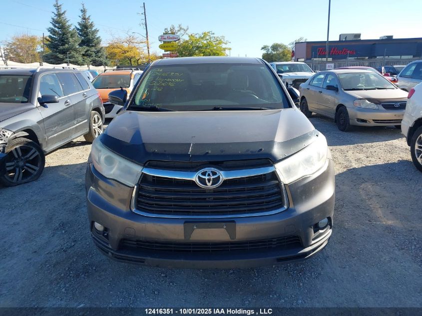 2015 Toyota Highlander Le/Le Plus VIN: 5TDBKRFH9FS205696 Lot: 12416351