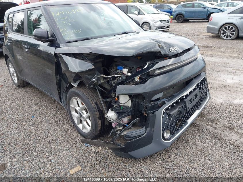 2021 Kia Soul Ex/Ex Premium/Ex+/Gt-Line Limited VIN: KNDJ33AUXM7783596 Lot: 12416399