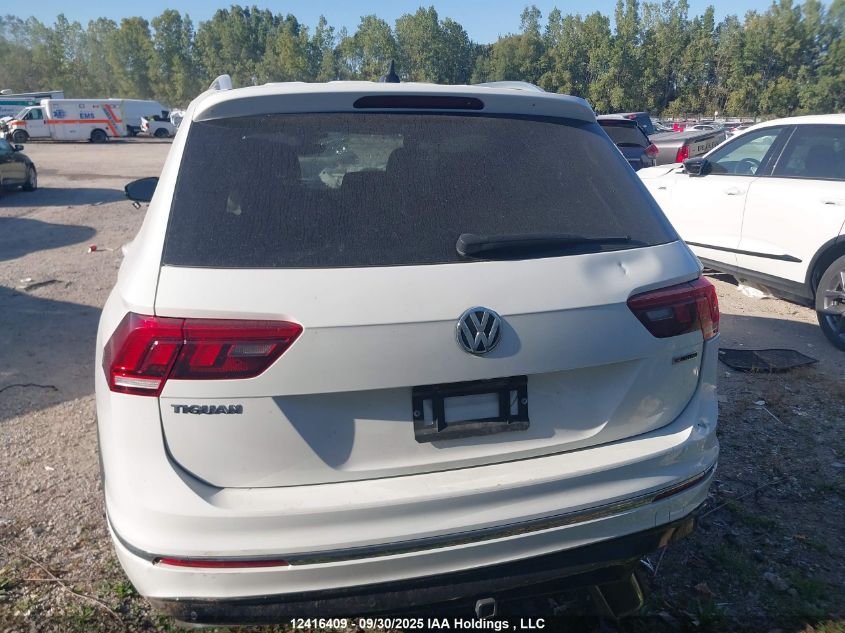 2021 Volkswagen Tiguan Highline VIN: 3VV4B7AX1MM145889 Lot: 12416409