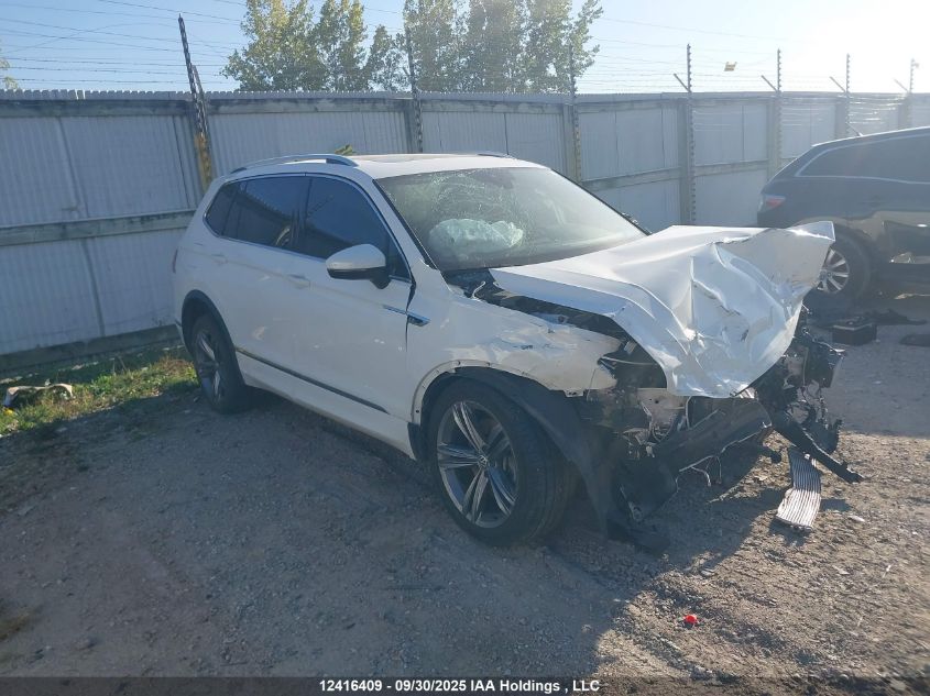 2021 Volkswagen Tiguan Highline VIN: 3VV4B7AX1MM145889 Lot: 12416409