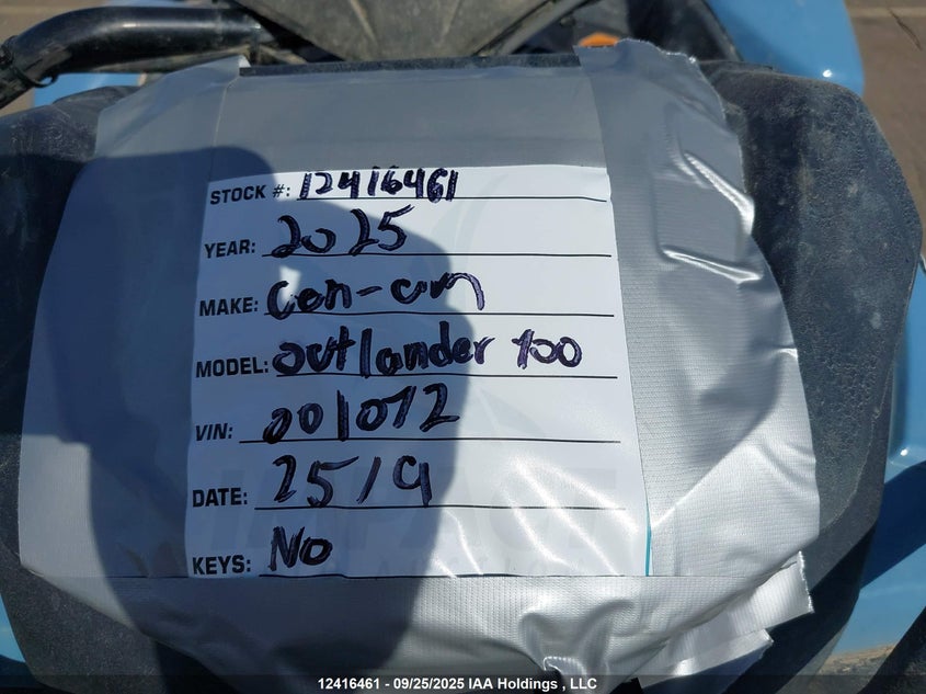 3JB3KA54XSJ001072 2025 CAN-AM/ BRP OUTLANDER photo no. 9