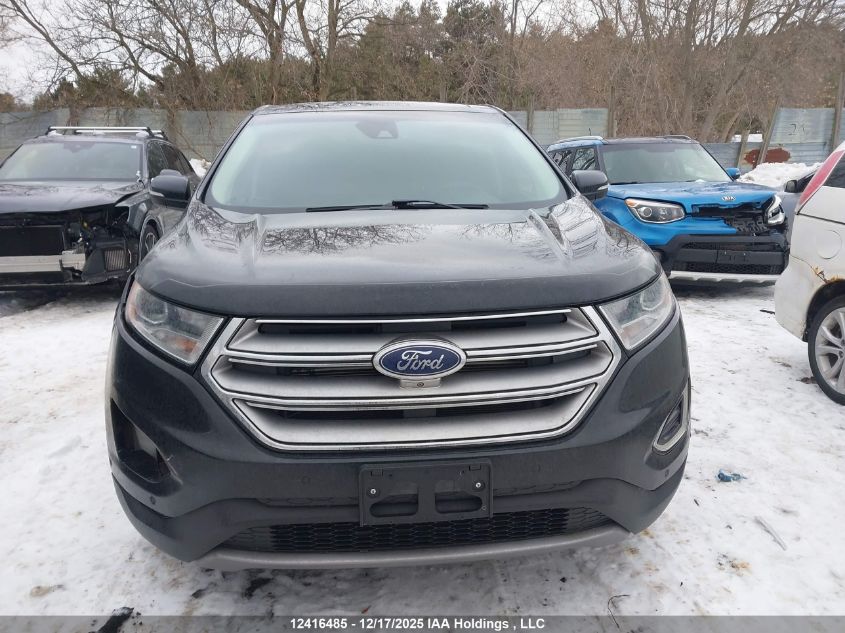 2015 Ford Edge Titanium VIN: 2FMPK4K87FBB31450 Lot: 12416485