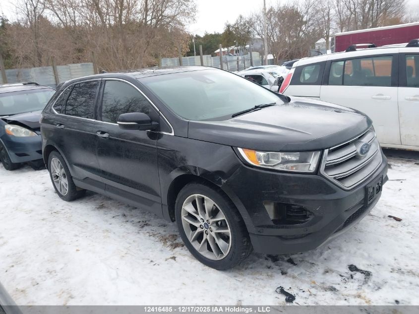 2015 Ford Edge Titanium VIN: 2FMPK4K87FBB31450 Lot: 12416485