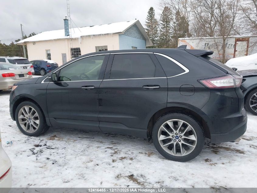 2015 Ford Edge Titanium VIN: 2FMPK4K87FBB31450 Lot: 12416485