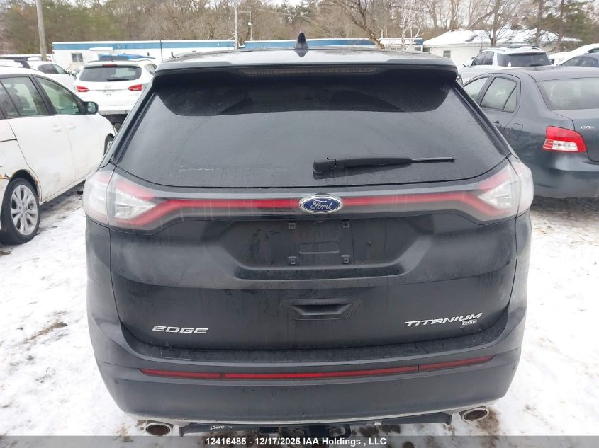 2015 Ford Edge Titanium VIN: 2FMPK4K87FBB31450 Lot: 12416485