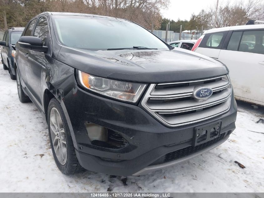 2015 Ford Edge Titanium VIN: 2FMPK4K87FBB31450 Lot: 12416485