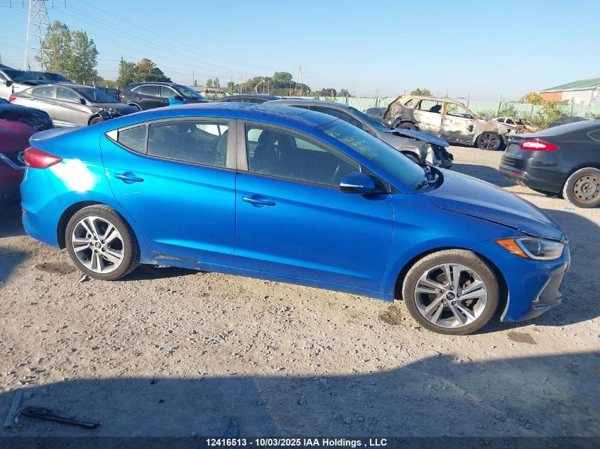2017 Hyundai Elantra Gls VIN: KMHD84LF2HU119296 Lot: 12416513