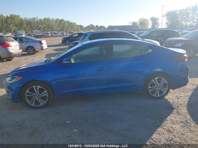 2017 Hyundai Elantra Gls VIN: KMHD84LF2HU119296 Lot: 12416513