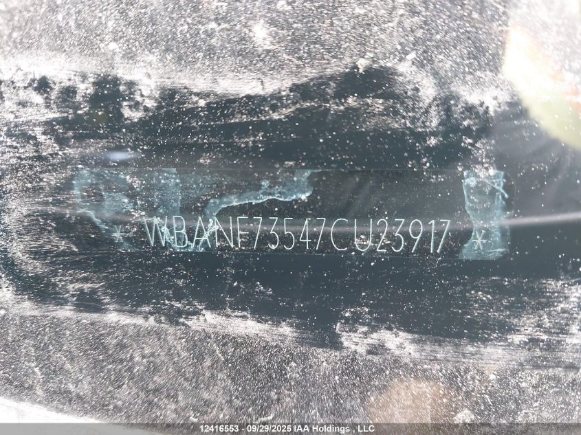 2007 BMW 5 Series VIN: WBANF73547CU23917 Lot: 12416553