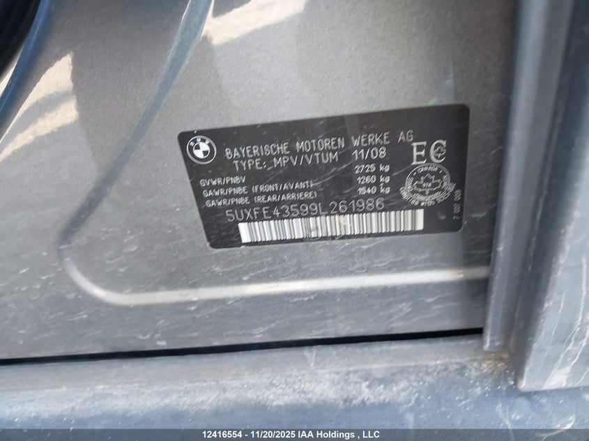 5UXFE43599L261986 2009 BMW X5 photo no. 18