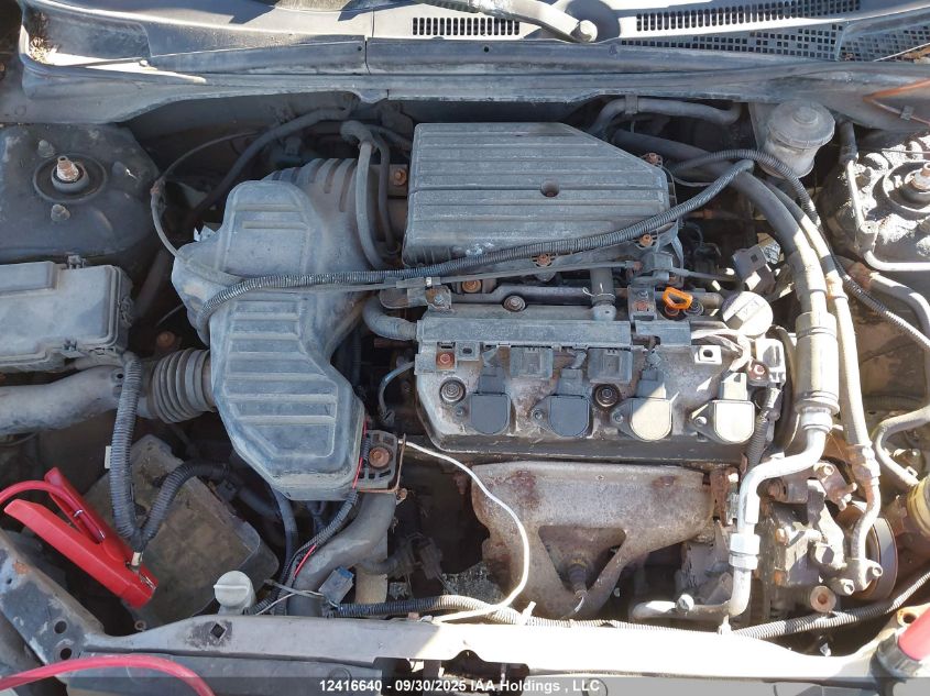 2002 Honda Civic Dx VIN: 2HGES16412H928576 Lot: 12416640