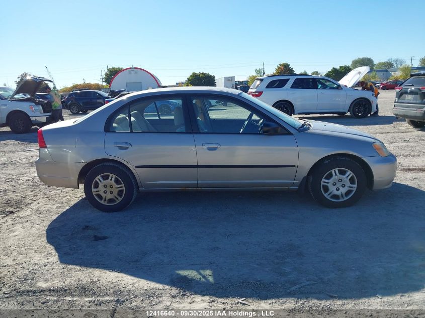 2002 Honda Civic Dx VIN: 2HGES16412H928576 Lot: 12416640