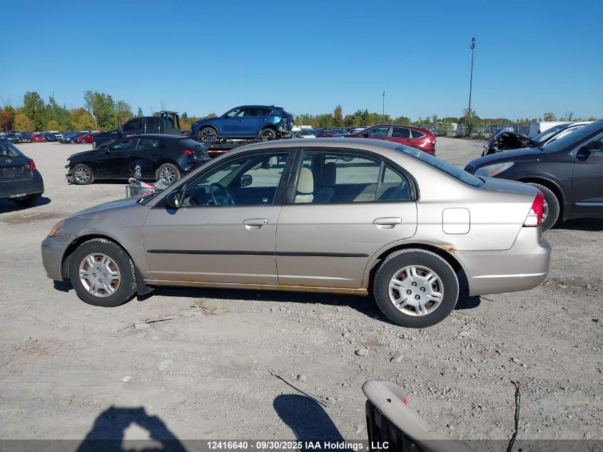 2002 Honda Civic Dx VIN: 2HGES16412H928576 Lot: 12416640