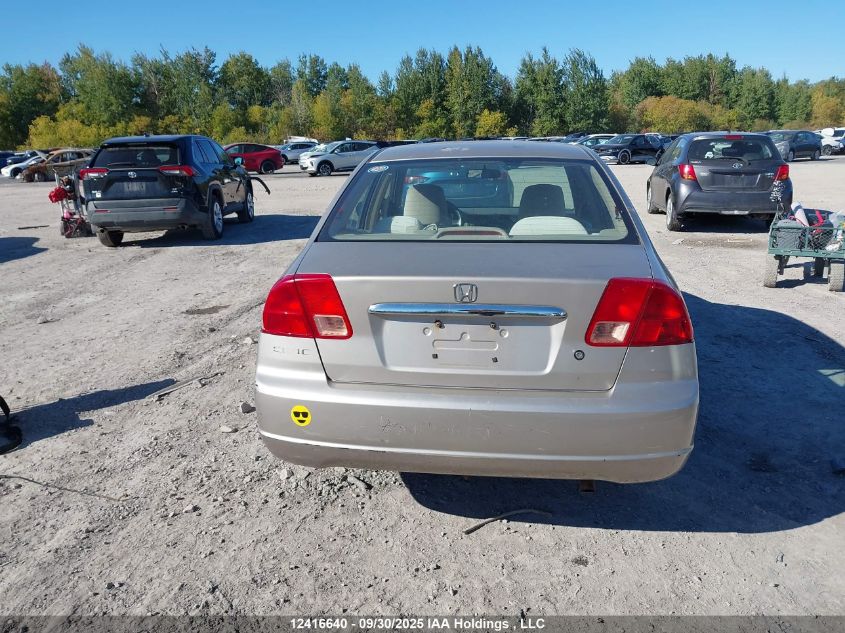 2002 Honda Civic Dx VIN: 2HGES16412H928576 Lot: 12416640