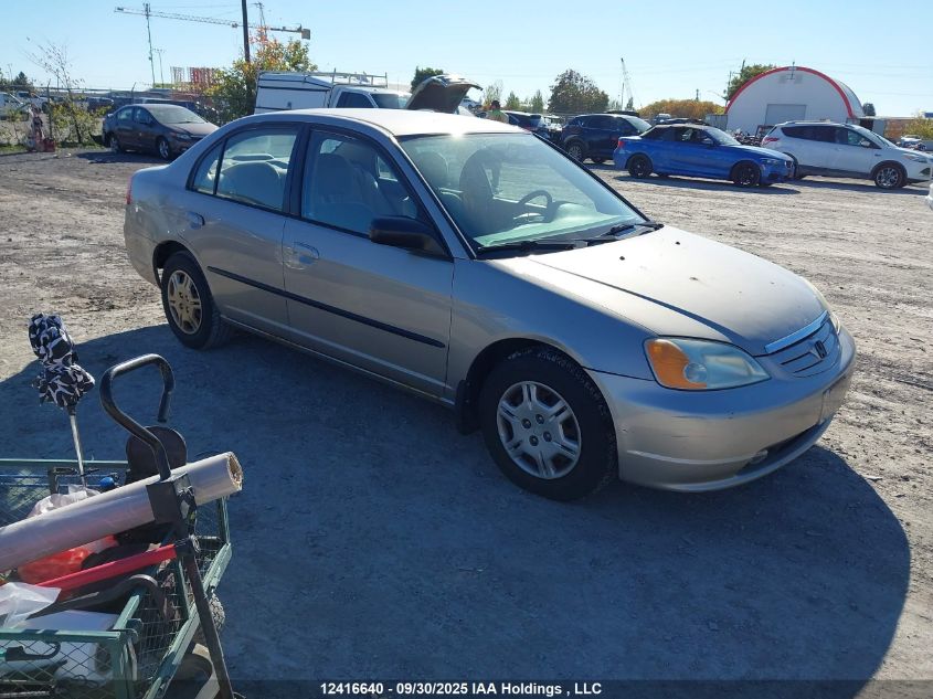 2002 Honda Civic Dx VIN: 2HGES16412H928576 Lot: 12416640