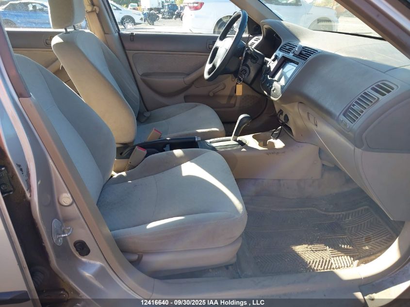 2002 Honda Civic Dx VIN: 2HGES16412H928576 Lot: 12416640