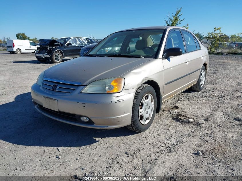 2002 Honda Civic Dx VIN: 2HGES16412H928576 Lot: 12416640