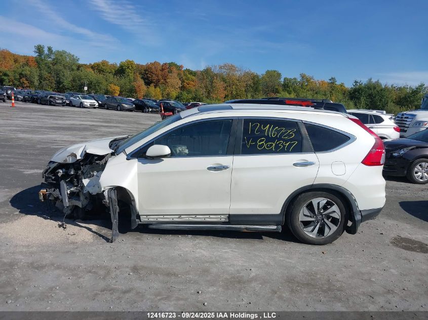 2015 Honda Cr-V Touring VIN: 5J6RM4H9XFL801347 Lot: 12416723
