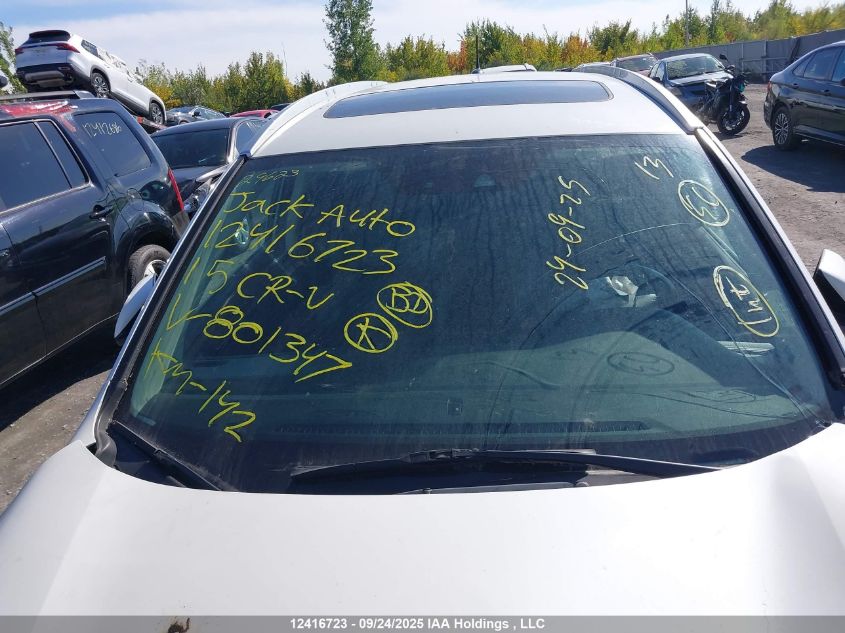 2015 Honda Cr-V Touring VIN: 5J6RM4H9XFL801347 Lot: 12416723