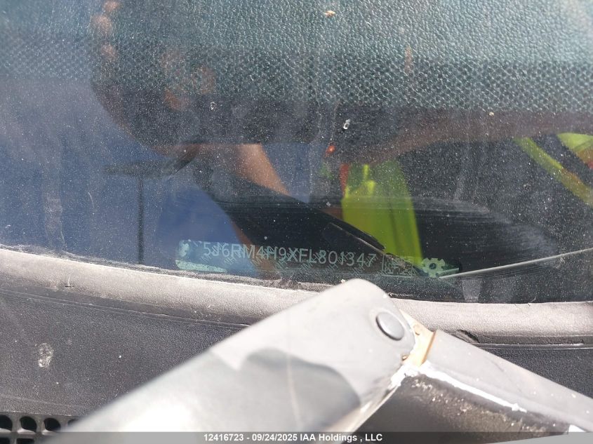 2015 Honda Cr-V Touring VIN: 5J6RM4H9XFL801347 Lot: 12416723