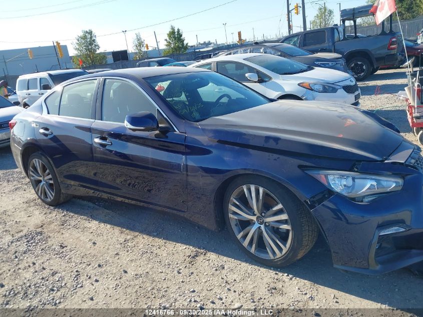 2022 Infiniti Q50 Sensory VIN: JN1EV7CR7NM340016 Lot: 12416766
