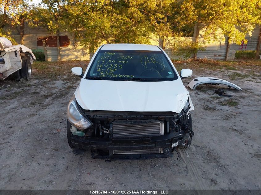 2013 Hyundai Accent Gl VIN: KMHCT5AE1DU124333 Lot: 12416784