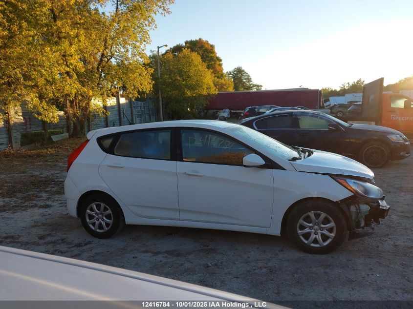 2013 Hyundai Accent Gl VIN: KMHCT5AE1DU124333 Lot: 12416784