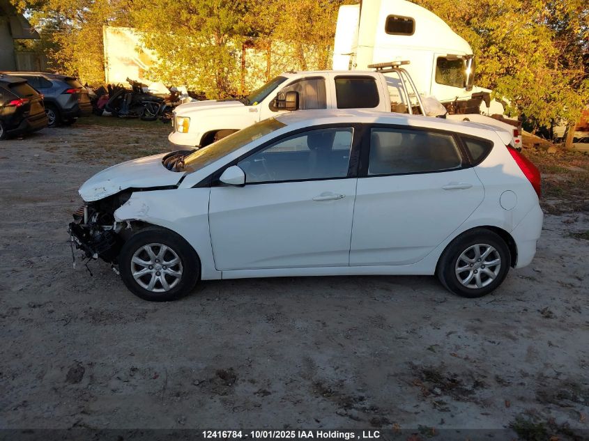 2013 Hyundai Accent Gl VIN: KMHCT5AE1DU124333 Lot: 12416784