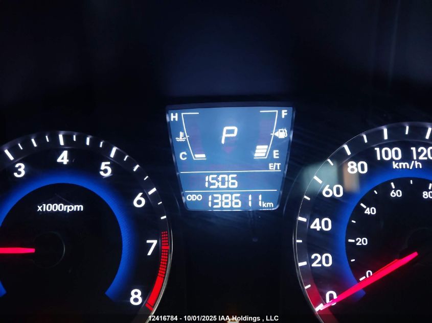 2013 Hyundai Accent Gl VIN: KMHCT5AE1DU124333 Lot: 12416784