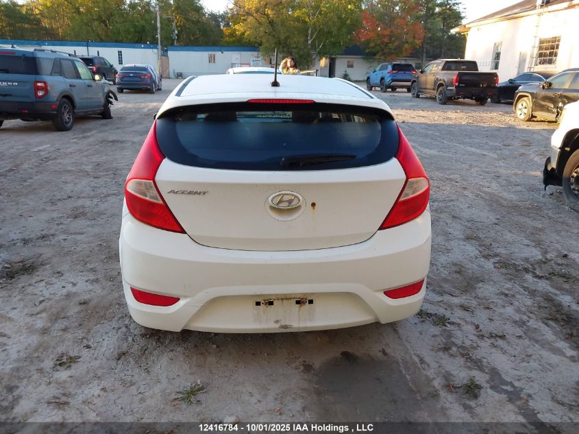 2013 Hyundai Accent Gl VIN: KMHCT5AE1DU124333 Lot: 12416784