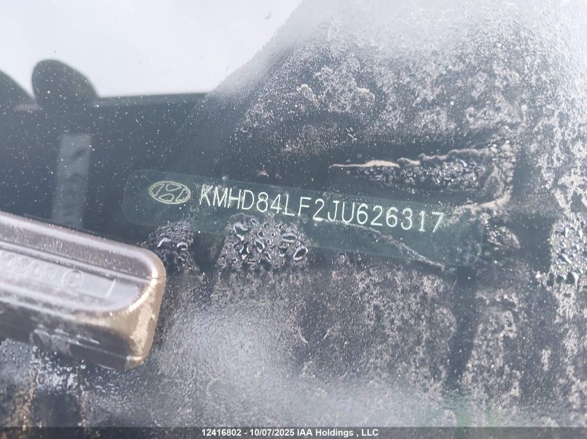 2018 Hyundai Elantra Gls VIN: KMHD84LF2JU626317 Lot: 12416802