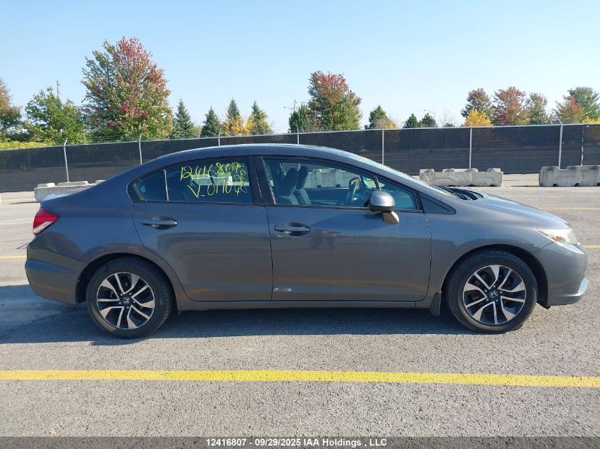 2013 Honda Civic VIN: 2HGFB2E51DH019048 Lot: 12416807