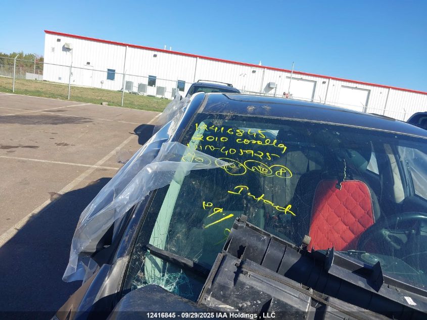 2010 Toyota Corolla S VIN: 2T1BU4EE4AC405925 Lot: 12416845