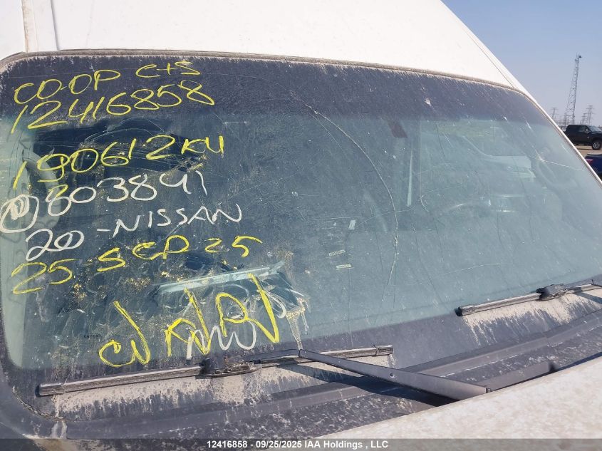 2020 Nissan Nv Cargo Nv2500 Hd S V6/Sv V6 VIN: 1N6BF0LY9LN803841 Lot: 12416858