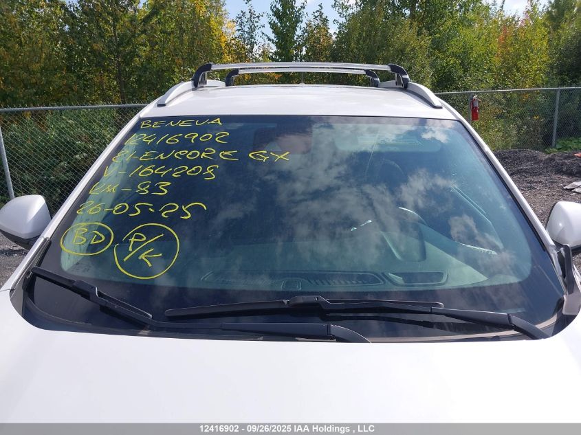 2021 Buick Encore Gx Awd Select VIN: KL4MMESLXMB164208 Lot: 12416902