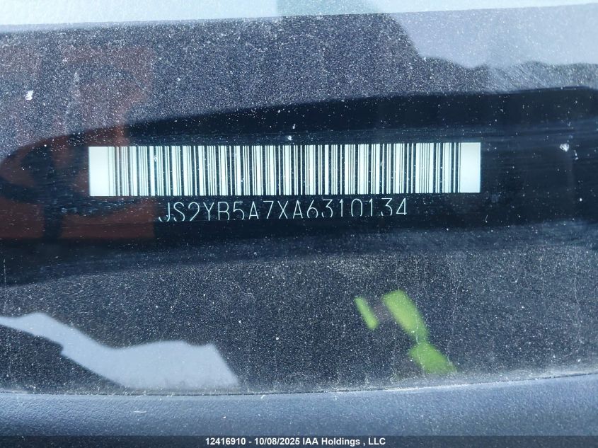 2010 Suzuki Sx4 Touring VIN: JS2YB5A7XA6310134 Lot: 12416910