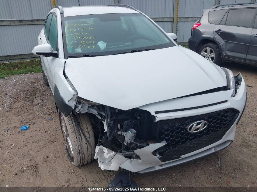 2021 Hyundai Kona Sel VIN: KM8K2CAA6MU697986 Lot: 12416915