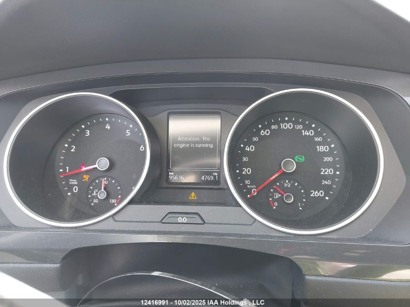 2019 Volkswagen Tiguan VIN: 3VV0B7AXXKM087101 Lot: 12416991