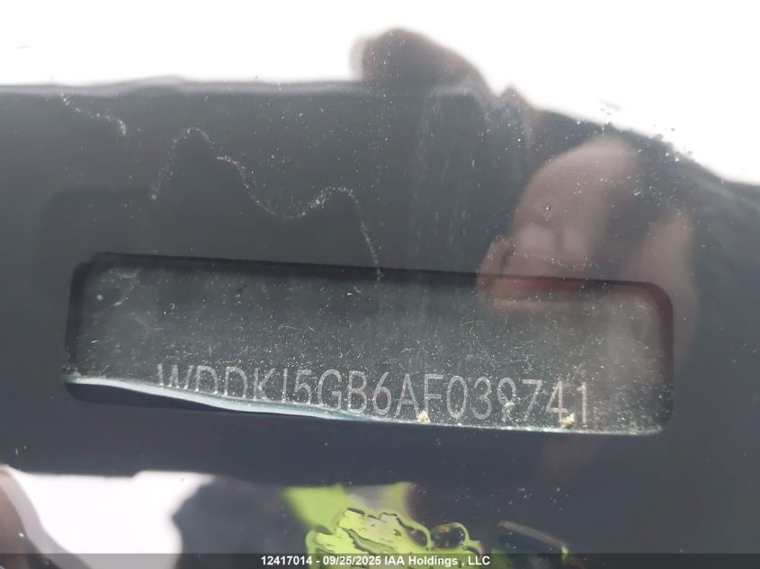 2010 Mercedes-Benz E 350 VIN: WDDKJ5GB6AF039741 Lot: 12417014