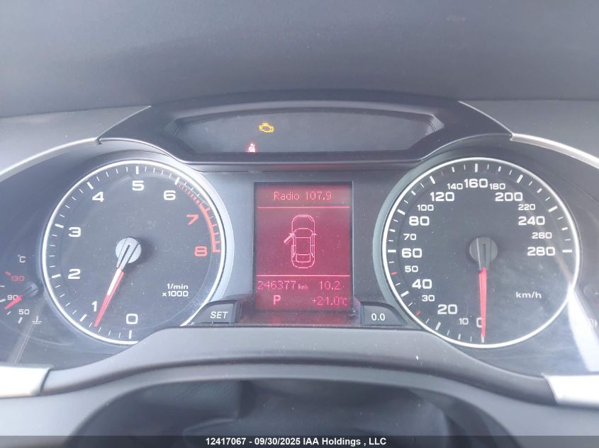 2012 Audi A4 VIN: WAUBFCFL6CN013186 Lot: 12417067