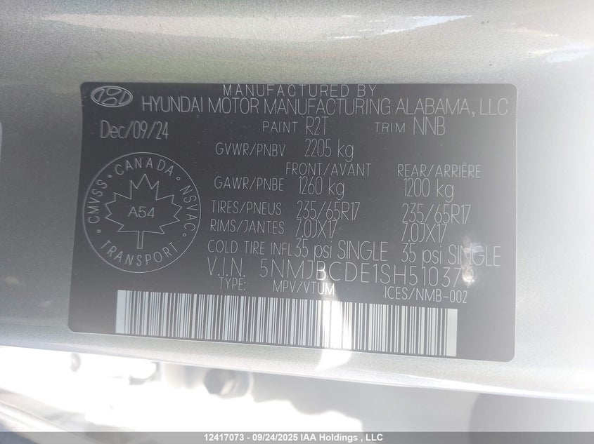 5NMJBCDE1SH510379 2025 HYUNDAI TUCSON photo no. 19
