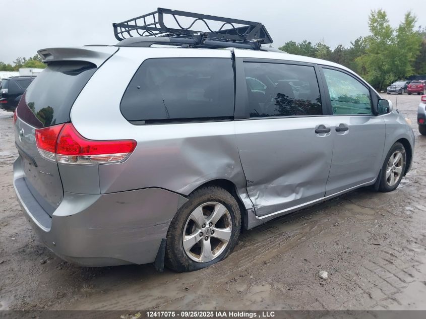 2012 Toyota Sienna VIN: 5TDZK3DC9CS238700 Lot: 12417075