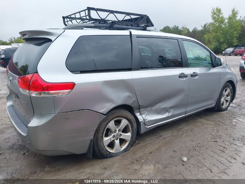 2012 Toyota Sienna VIN: 5TDZK3DC9CS238700 Lot: 12417075