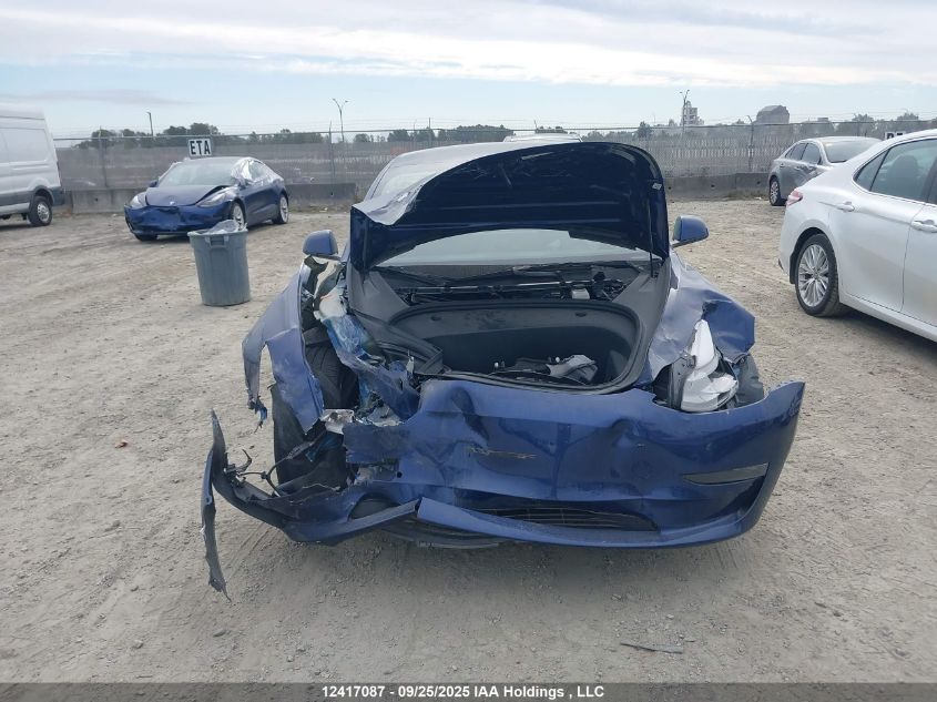 2022 Tesla Model 3 VIN: 5YJ3E1EB2NF296095 Lot: 12417087