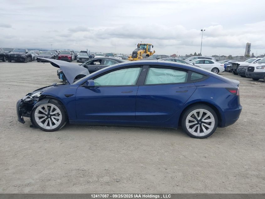 2022 Tesla Model 3 VIN: 5YJ3E1EB2NF296095 Lot: 12417087