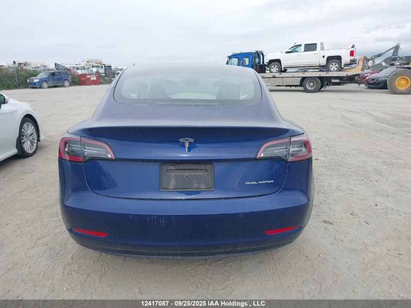 2022 Tesla Model 3 VIN: 5YJ3E1EB2NF296095 Lot: 12417087