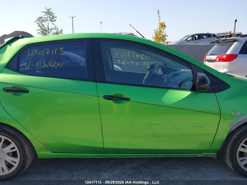 2011 Mazda Mazda2 VIN: JM1DE1HY6B0118866 Lot: 12417113