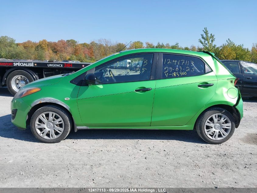 2011 Mazda Mazda2 VIN: JM1DE1HY6B0118866 Lot: 12417113