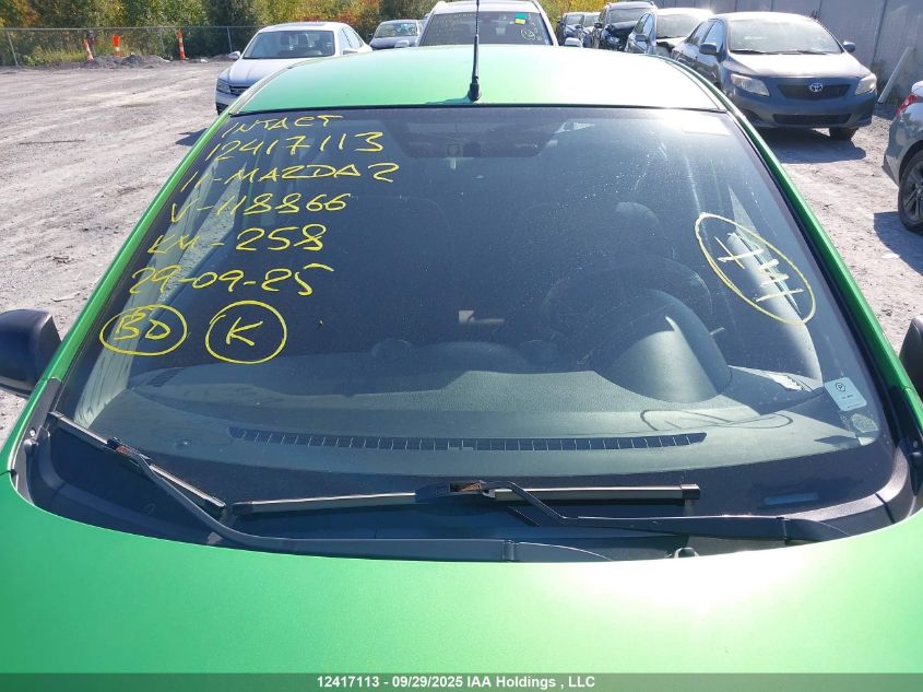 2011 Mazda Mazda2 VIN: JM1DE1HY6B0118866 Lot: 12417113
